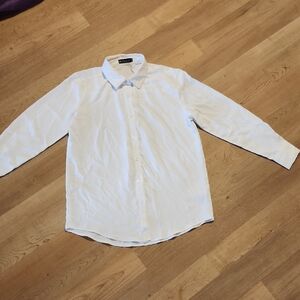Chic White Button-Up Women's Blouse